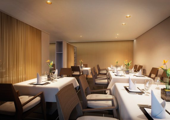 Downlight EQUIP – Anwendung im Restaurant Downlight EQUIP im Anwendungsbereich Restaurant